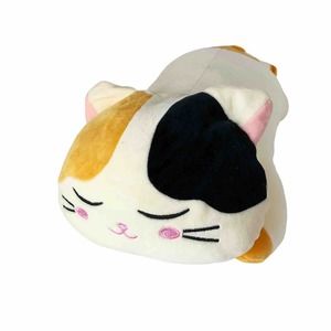 Unibingo Calico Cat Plush Pillow Kitten Stuffed Animal Soft 20" Laying Down